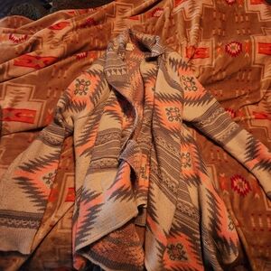 Dreamers Multicolor Aztec Cardigan